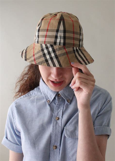 vintage burberry camel wool bucket hat|Burberry Bucket Hat for sale .